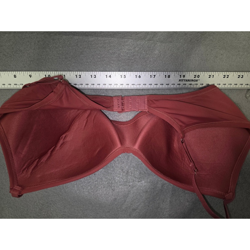 Tahari Rose Pink Full Coverage T-Shirt Bra Adjustable Straps Size 36C - Picture 6 of 6